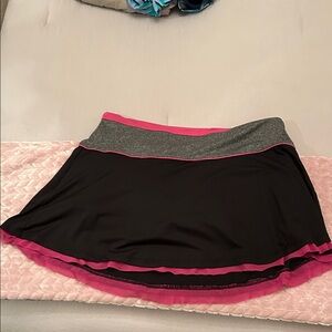 Hind Black and Pink Skater Skirt